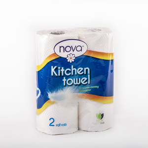 Nova Kitchen Towels 2 rolls 50 Sheets 2Ply; Pack size: 12Pack