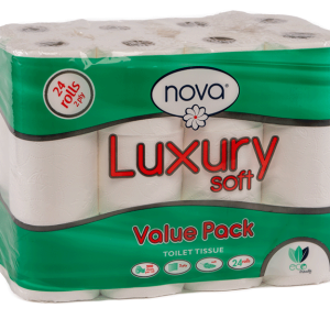 Nova T Tissue 200 Sheets 2P V ; Pack size: 2x24s