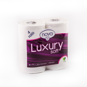 Nova Toilet Tissue 350 Sheets Luxury Soft 2P V; Pack size: 12x4s